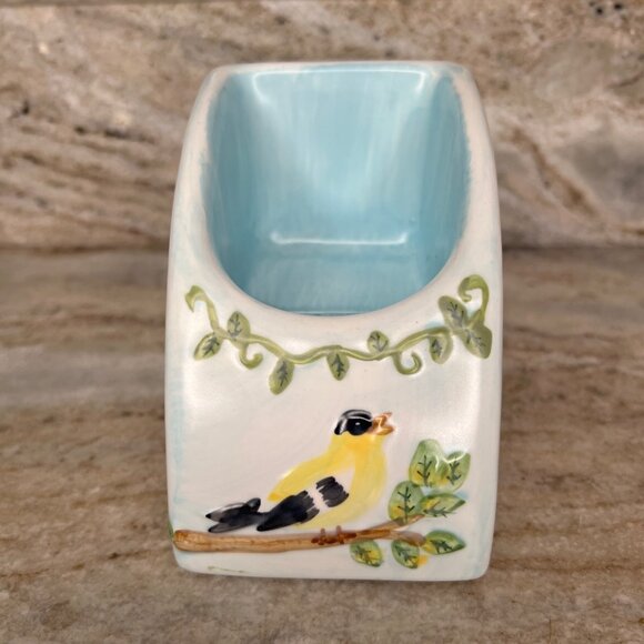 Vintage 2003 Phone Where Cell Phone Holder Ceramic Hand Painted - Picture 4 of 11